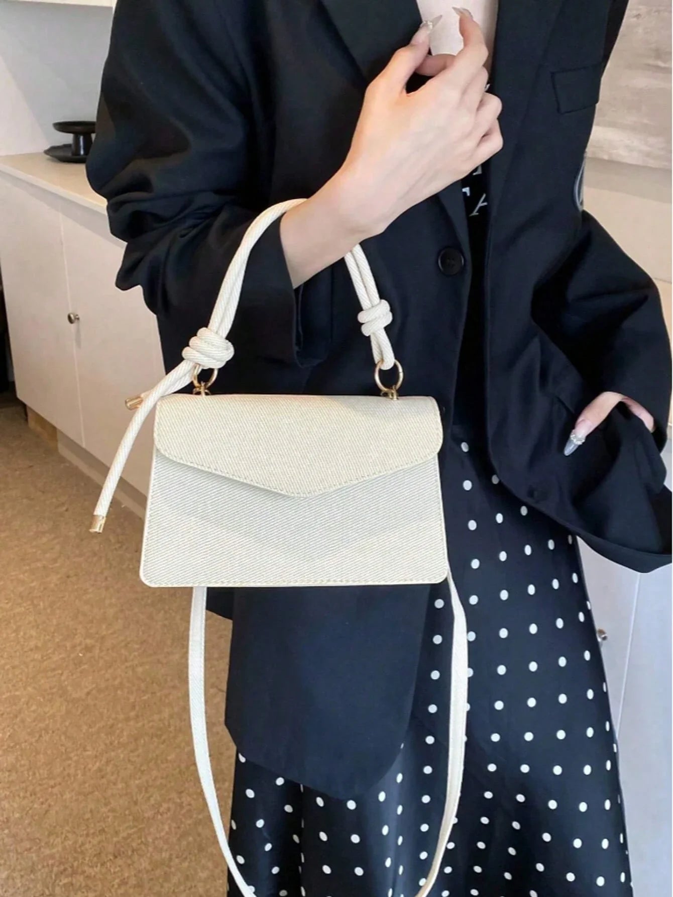 New Retro Mini Square Bag Small Unique Design Textured Crossbody Shoulder Handbag For Women