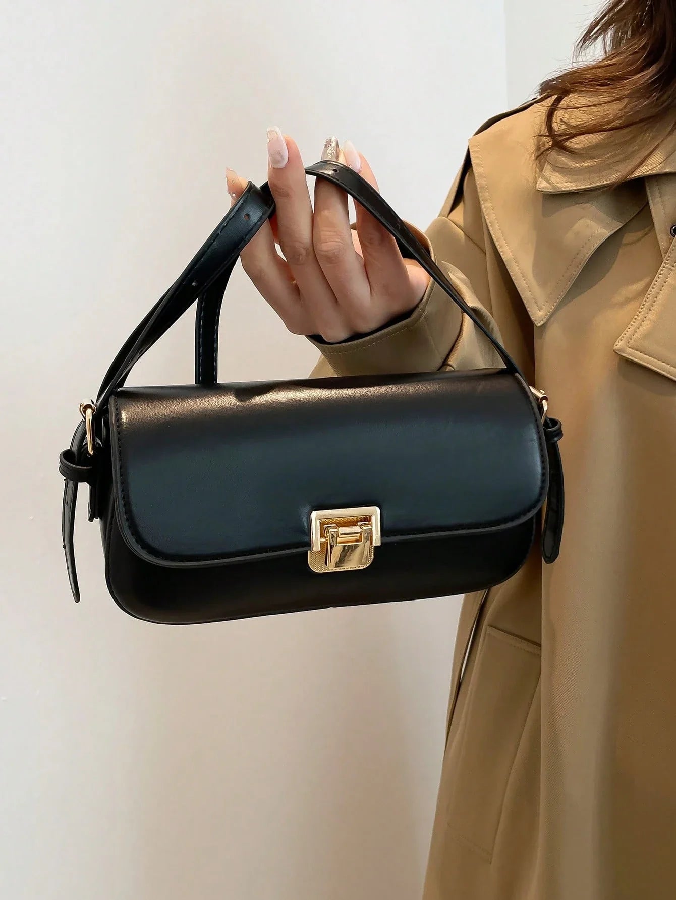 High-Quality Women's New 2025 Versatile Bag Bag Niche Bag Shoulder Small Square Bag Women's Armpit Bag - 7