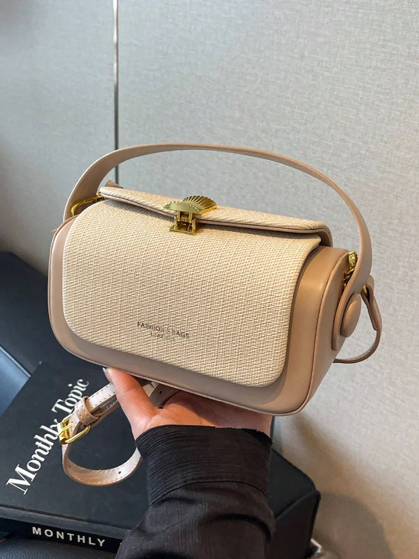 Elegant Ladies' Fashion Box-Shaped Crossbody Bag, Handheld For Women, Simplified And Capacious - 15