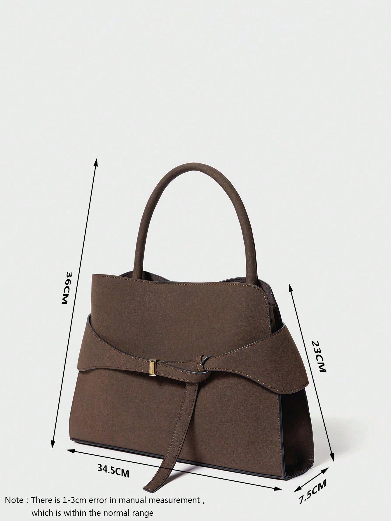 SHECARRY 1pc Women's Solid Color Roomy Tote Bag, Suitable For Daily Commuting And Travel, Bag For Women Elegant, Luxury