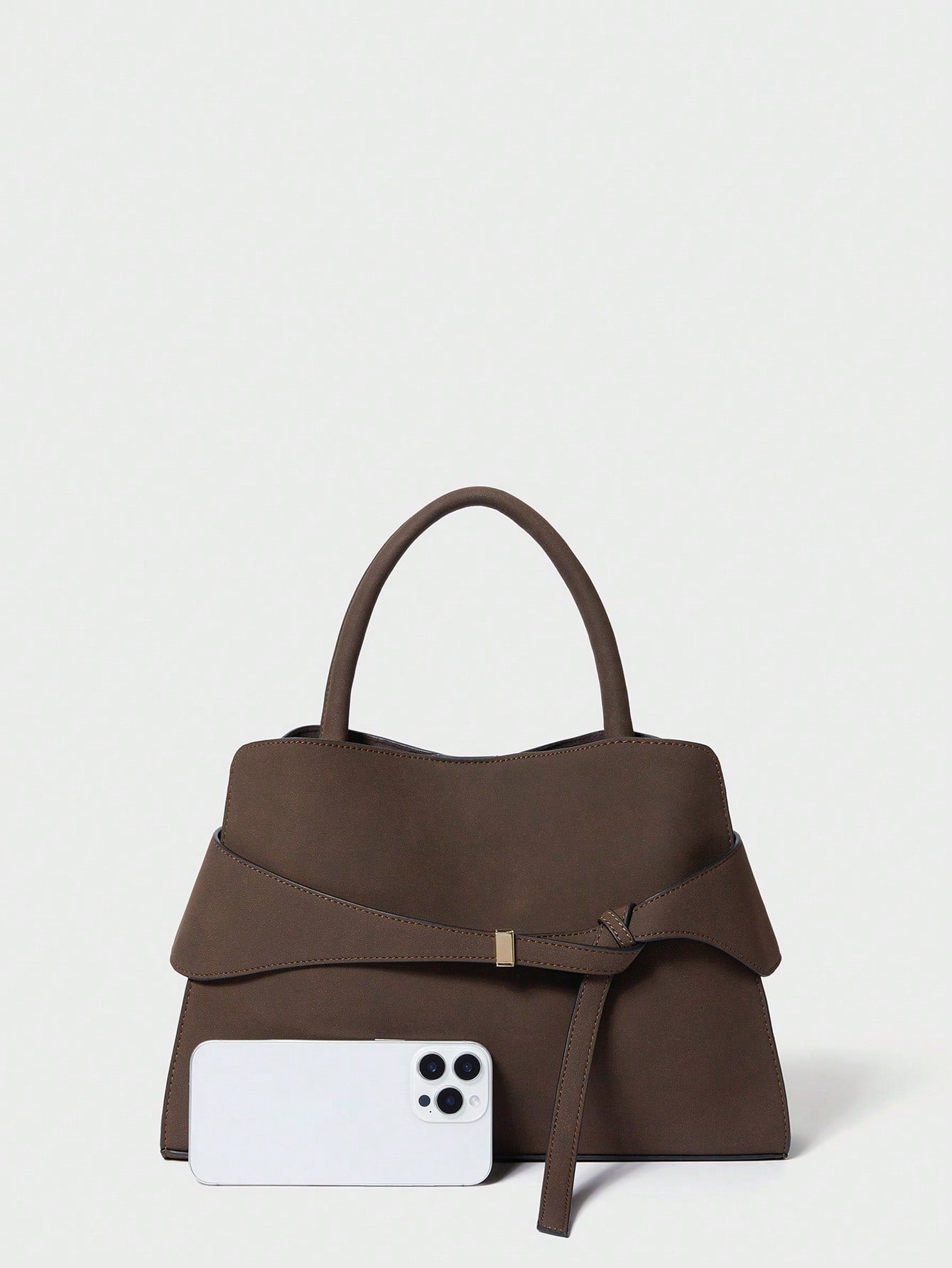 SHECARRY 1pc Women's Solid Color Roomy Tote Bag, Suitable For Daily Commuting And Travel, Bag For Women Elegant, Luxury
